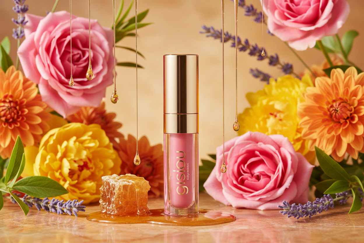 regenere moi une image coloré avec le baume a levre gisou